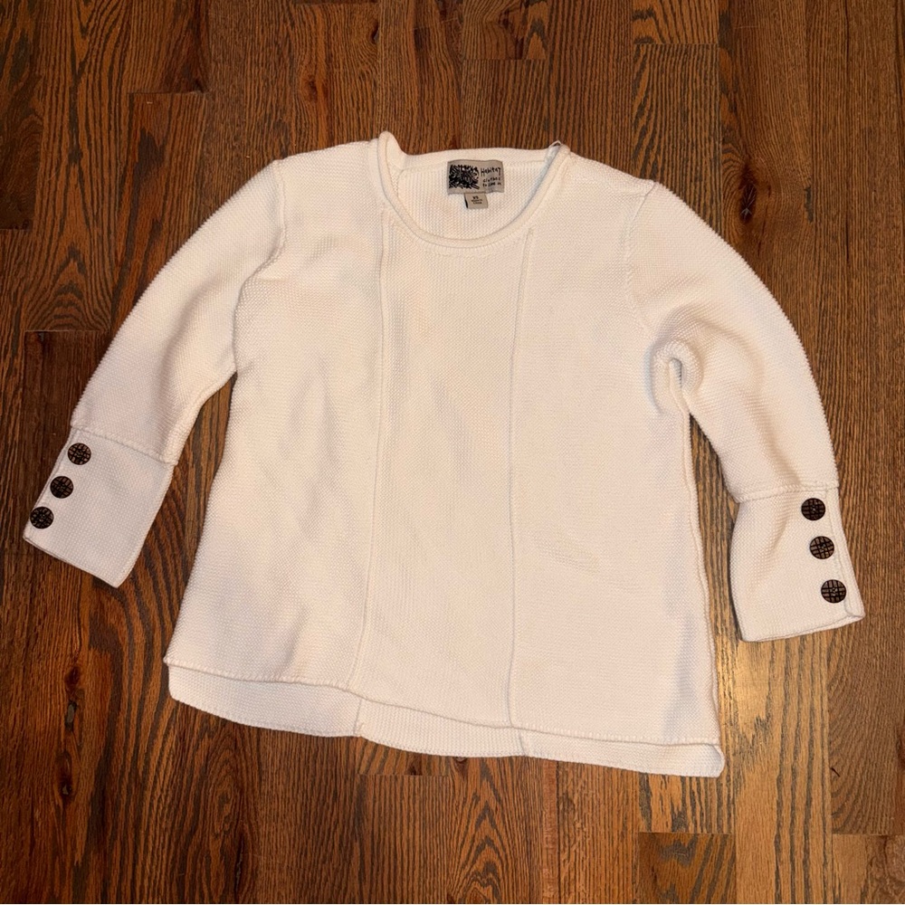Habitat Cream Sweater with Button Accents